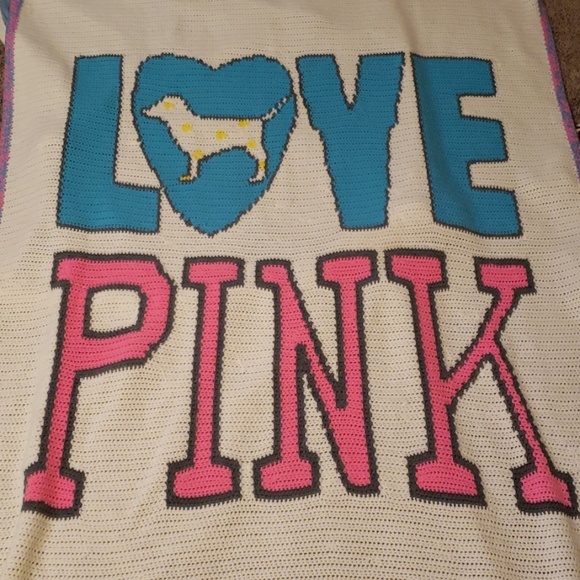PINK Victoria's Secret Other - Hand made crochet blanket PINK Victoria's Secret Other - Hand made crochet blanket